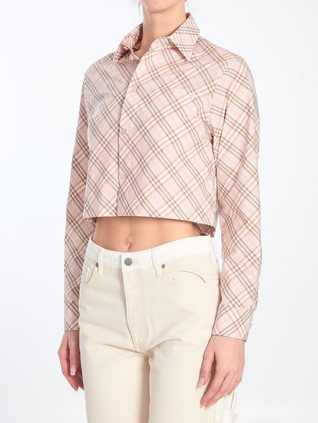 BURBERRY Mini Cropped Check Shirt