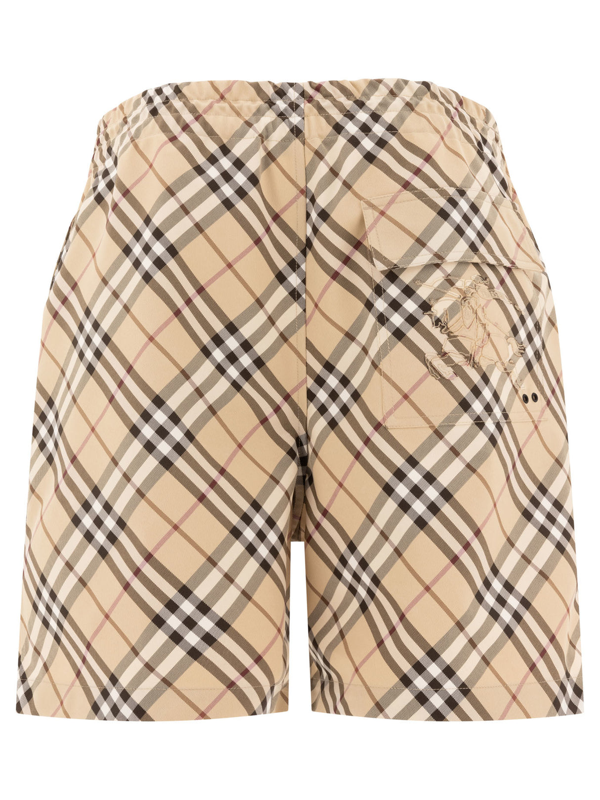 BURBERRY Check Twill Shorts for Men - SS25