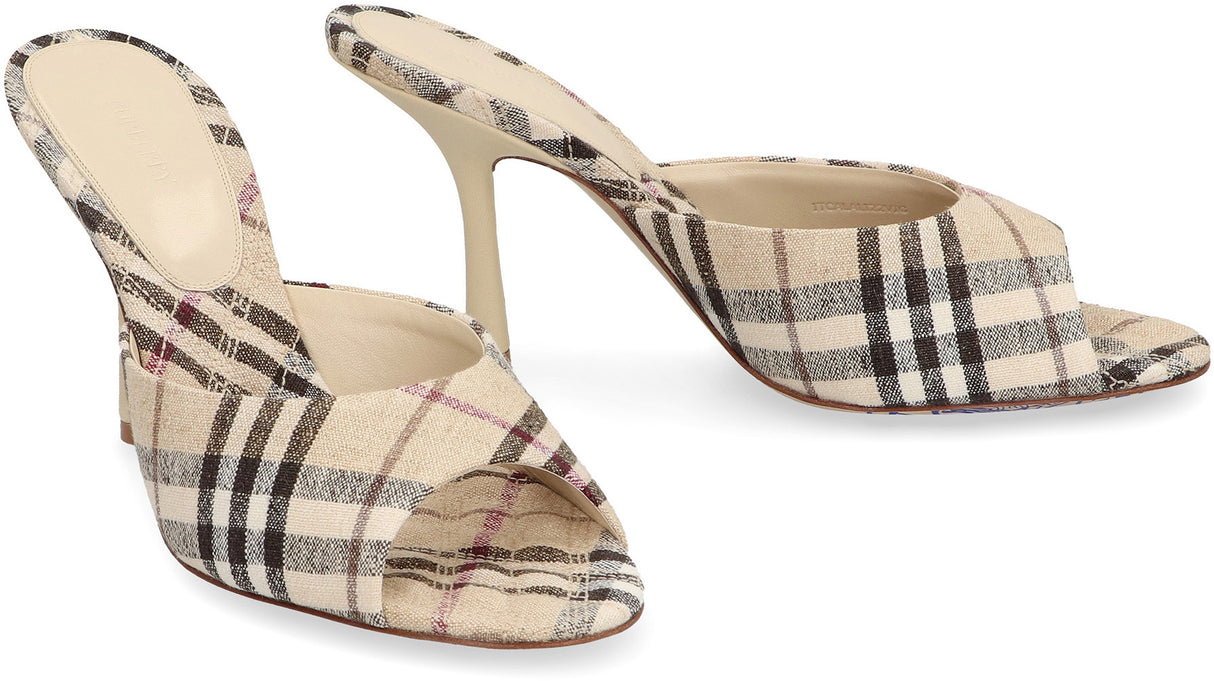 BURBERRY Mews Fabric Flat with Stiletto Heel