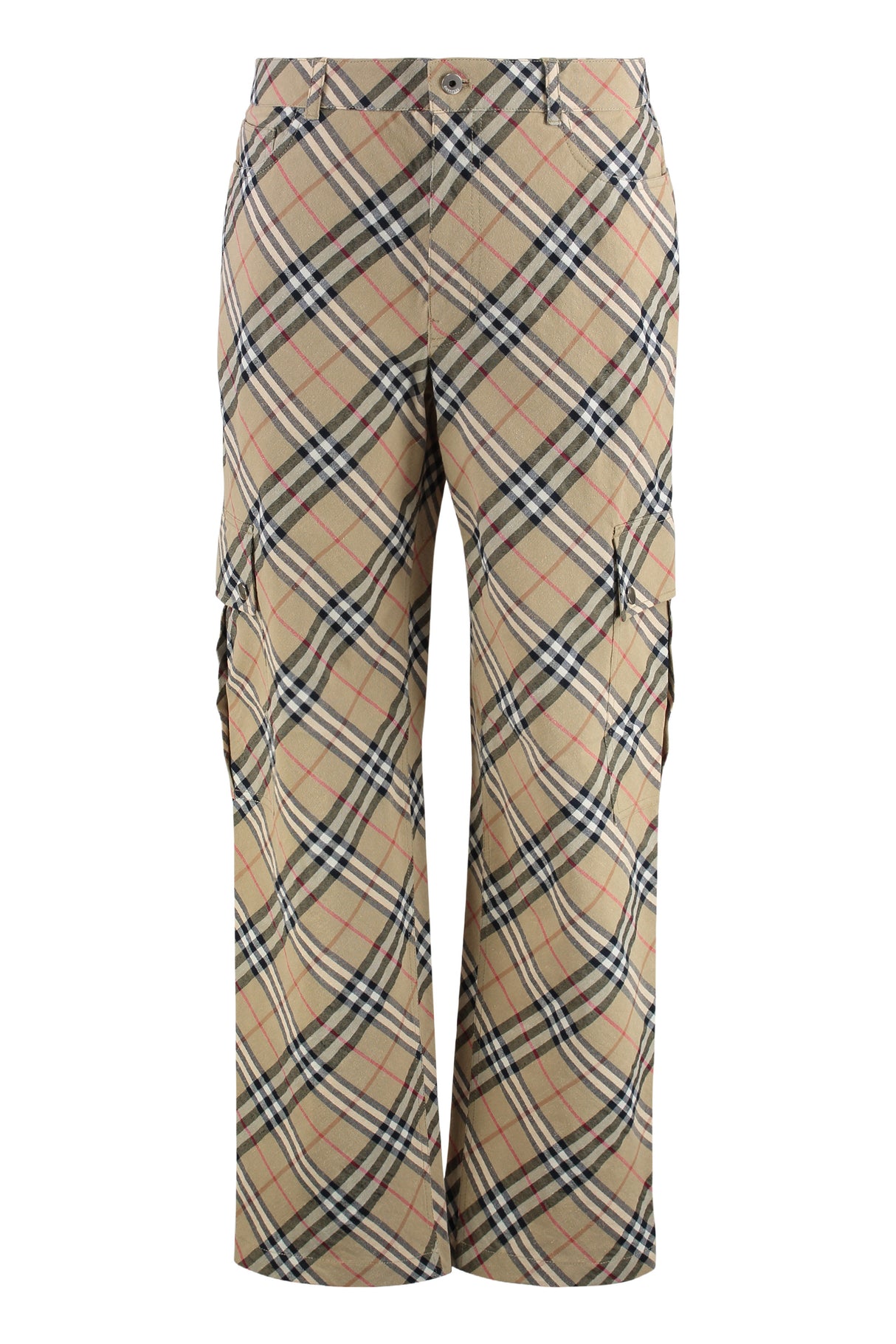 BURBERRY Linen and Cotton Trousers for Men