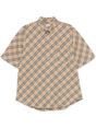 BURBERRY Check Motif Button-Down Shirt for Men