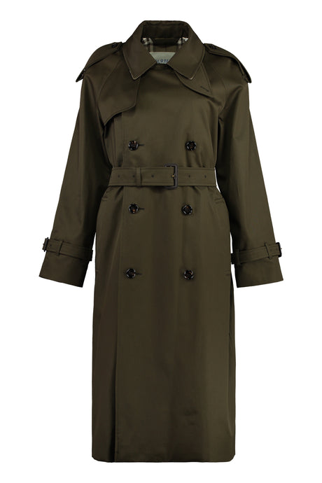 BURBERRY Double-Breasted Long Trench Jacket for Women