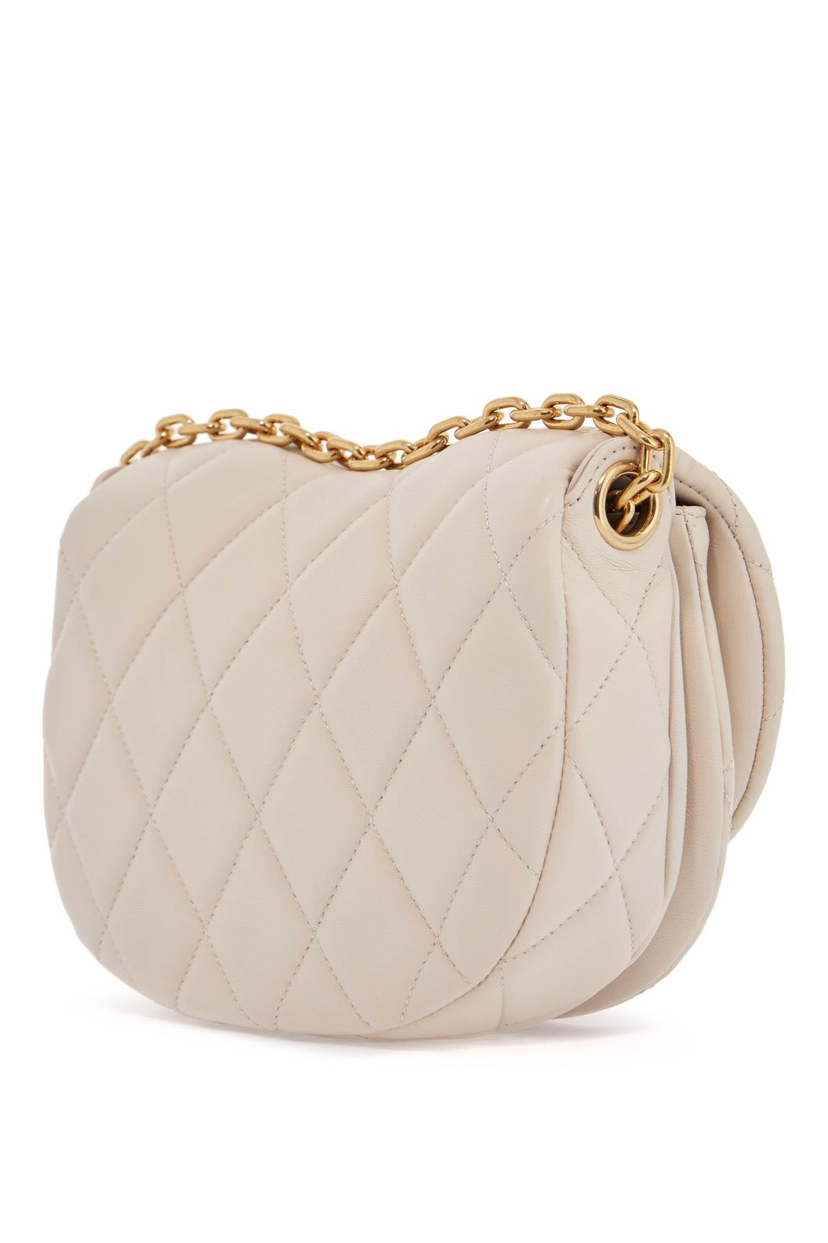 BURBERRY Mini Quilted Lambskin Handbag with Golden Chain