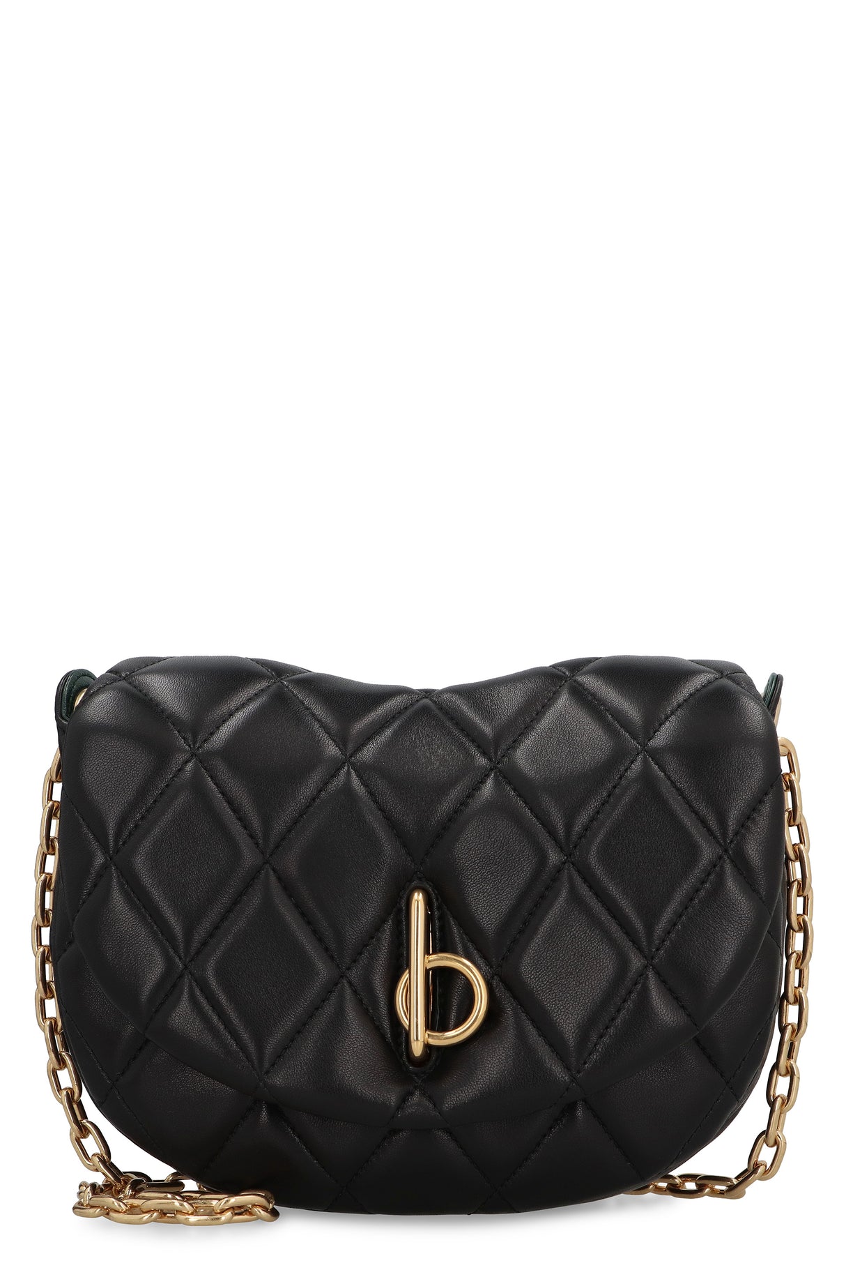 BURBERRY Mini Quilted Leather Handbag with Chain Strap