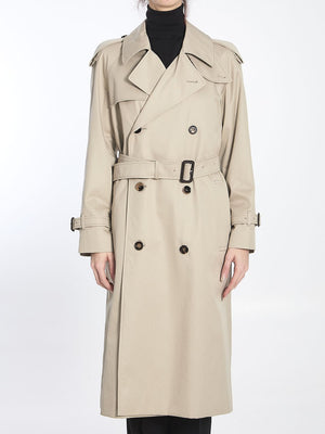 BURBERRY Women's Long Castleford Trench Jacket - Regular Fit