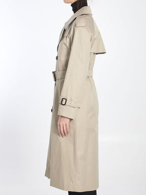 BURBERRY Women's Long Castleford Trench Jacket - Regular Fit