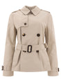 BURBERRY Chic Women's Brown Outerwear Coat for SS25