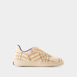 BURBERRY Terrace Check Mini Sneakers for Women