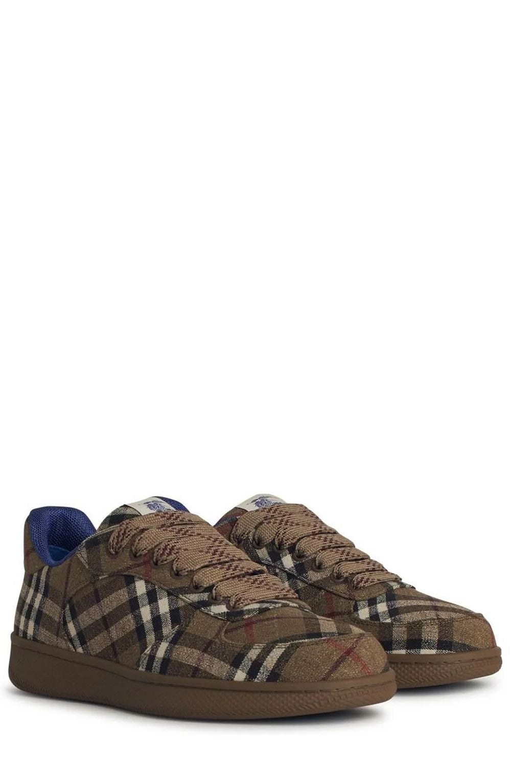 BURBERRY Low-Top Check Pattern Sneakers for Men