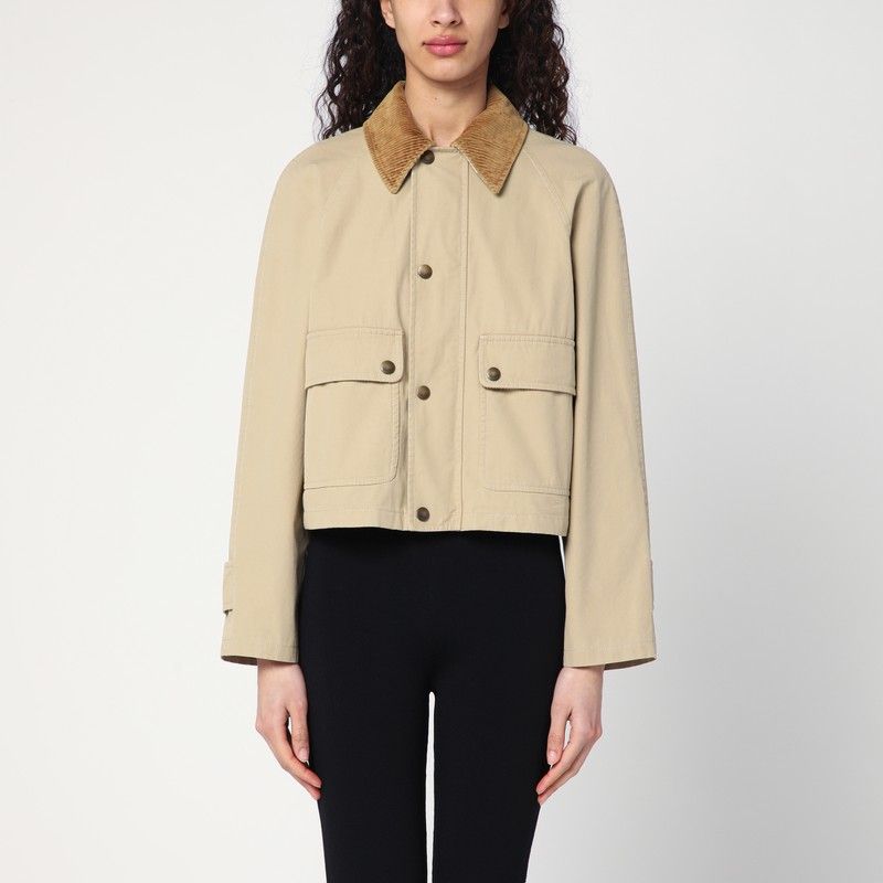 BURBERRY Cropped Cotton Jacket for Women