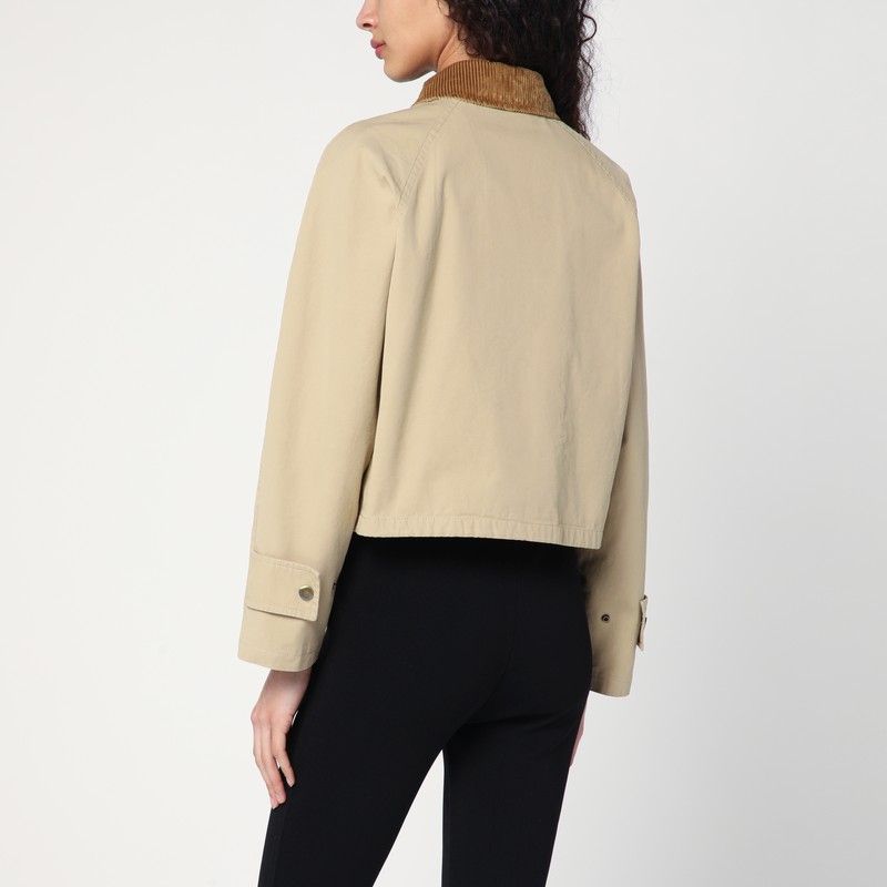 BURBERRY Cropped Cotton Jacket for Women