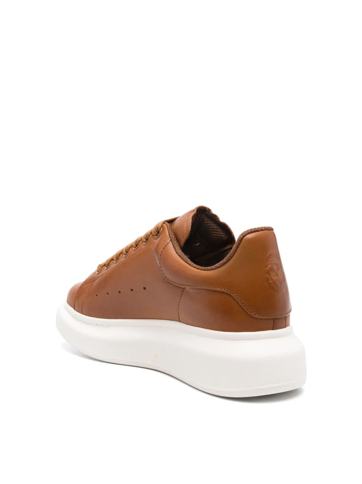 ALEXANDER MCQUEEN Oversized Lace-Up Leather Sneakers