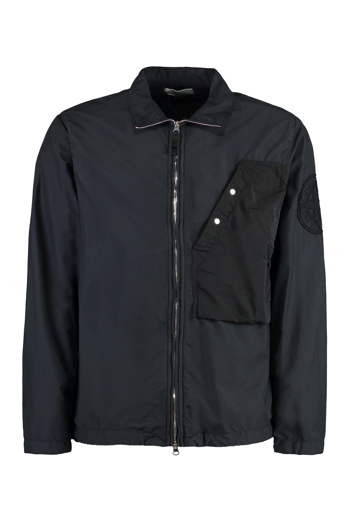 STONE ISLAND Men's Tech-Fabric Jacket with Adjustable Hem