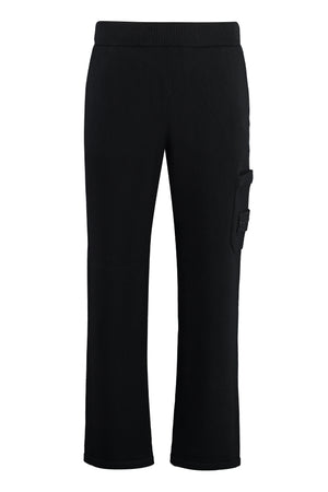 STONE ISLAND Classic Removable Logo Patch Virgin Wool Trousers