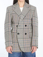 BOTTEGA VENETA Double-Breasted Oversized Check Blazer (IT 38)