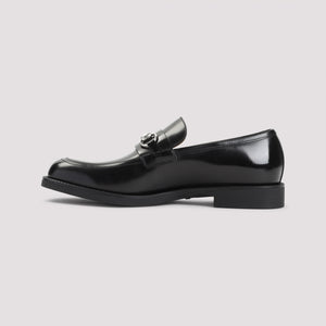 GUCCI Leather Loafers with Horsebit Detail