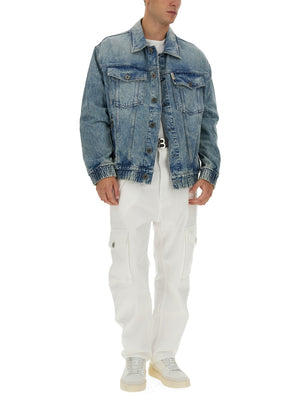 BALMAIN Classic Regular Fit Denim Jacket - Size 48 IT