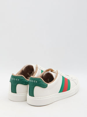 GUCCI Classic Ace Sneaker with Web Detail - UK Size