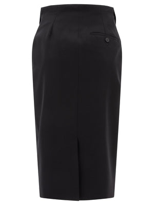 ALEXANDER MCQUEEN Wool Mini Skirt for Women - SS25 Collection