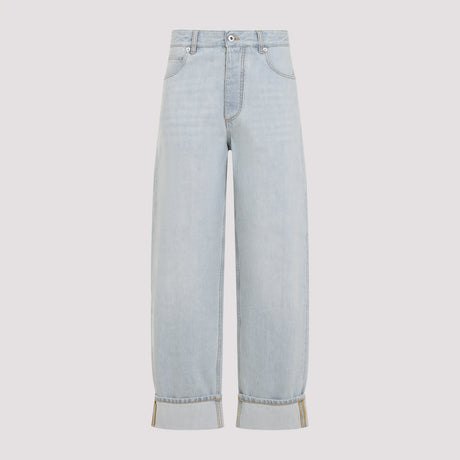 BOTTEGA VENETA Classic High-Waisted Cotton Jeans for Women - SS25 Collection