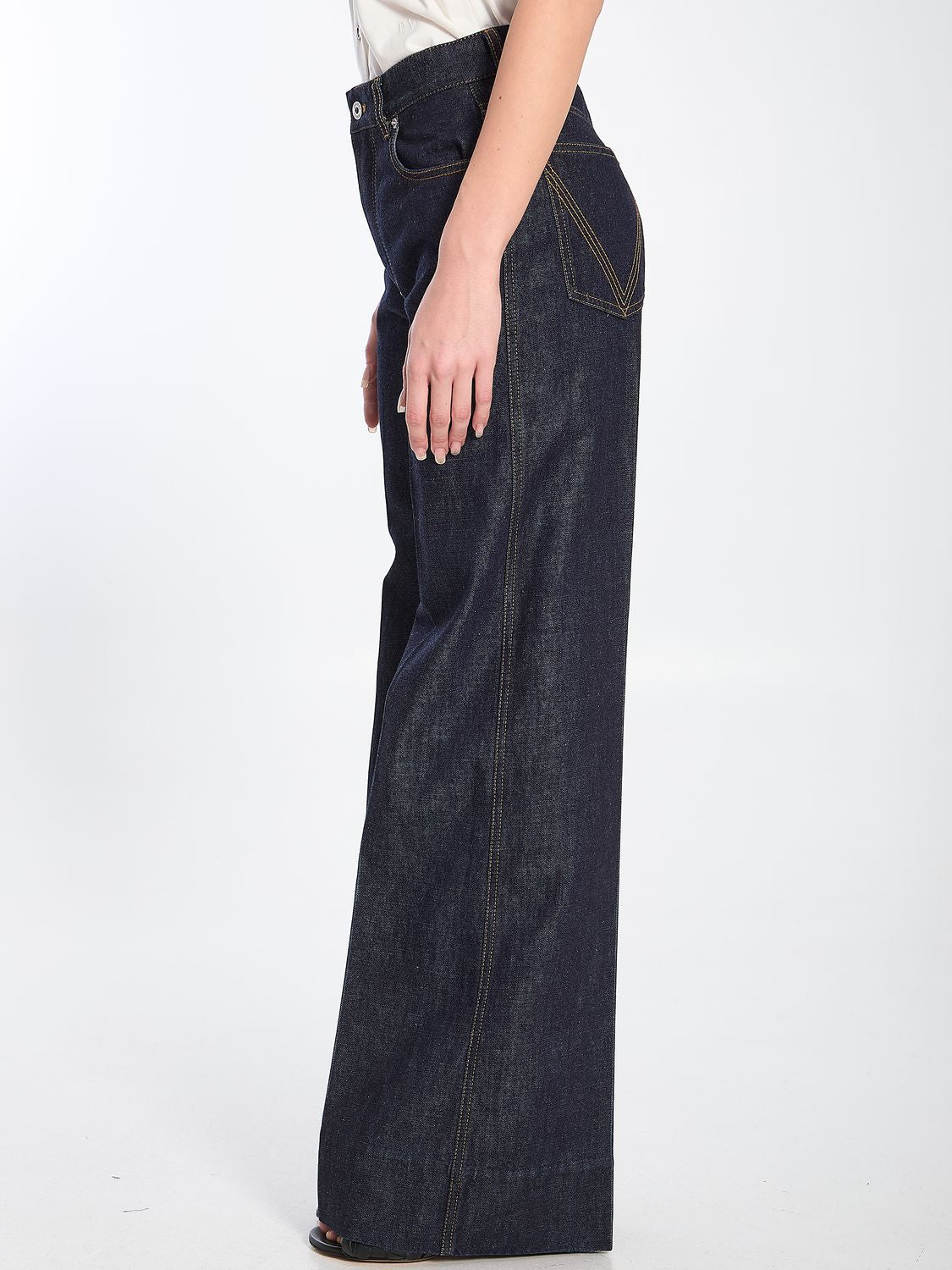 BOTTEGA VENETA Palazzo Wide Leg Jeans