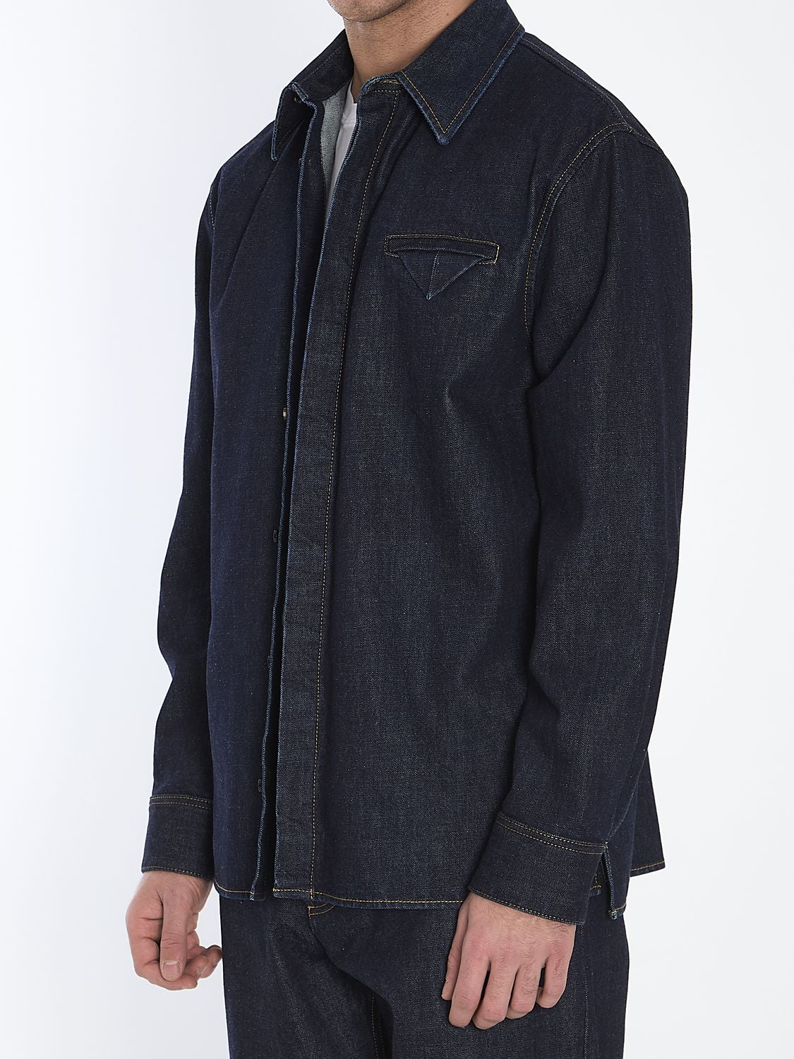 BOTTEGA VENETA Indigo Denim Shirt - Regular Fit