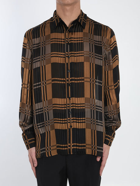 SAINT LAURENT Lightweight Silk Shirt - Size IT 41