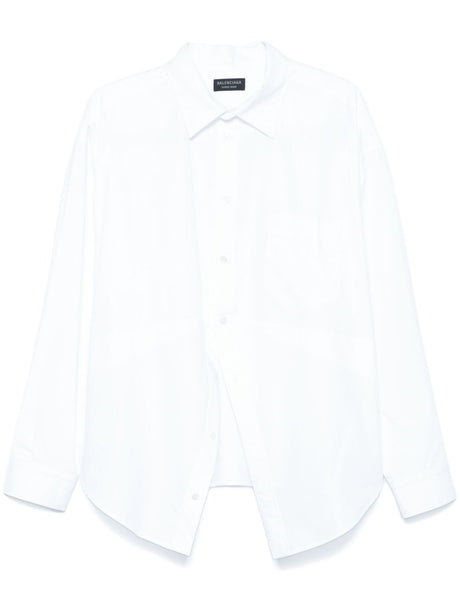 BALENCIAGA Asymmetrical Cotton Shirt