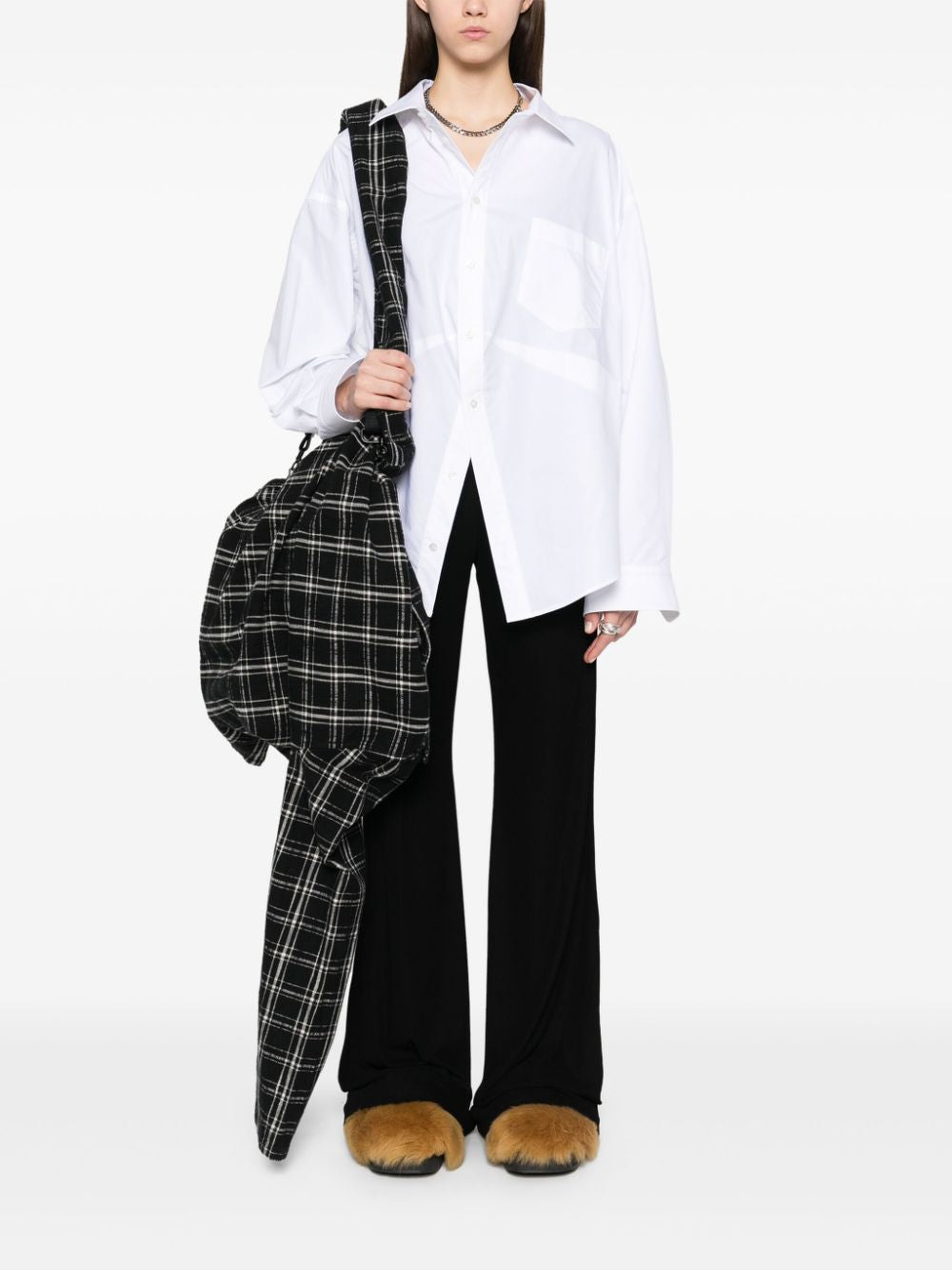 BALENCIAGA Asymmetrical Cotton Shirt