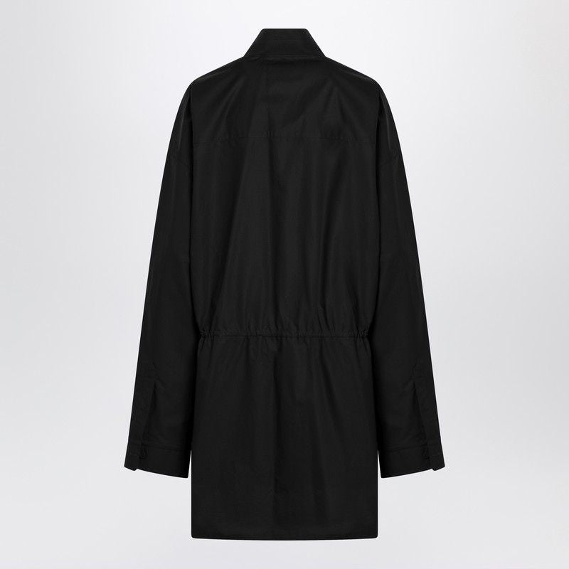 BALENCIAGA Asymmetric Button-Up Mini Shirt Dress