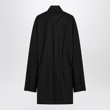 BALENCIAGA Asymmetric Button-Up Mini Shirt Dress