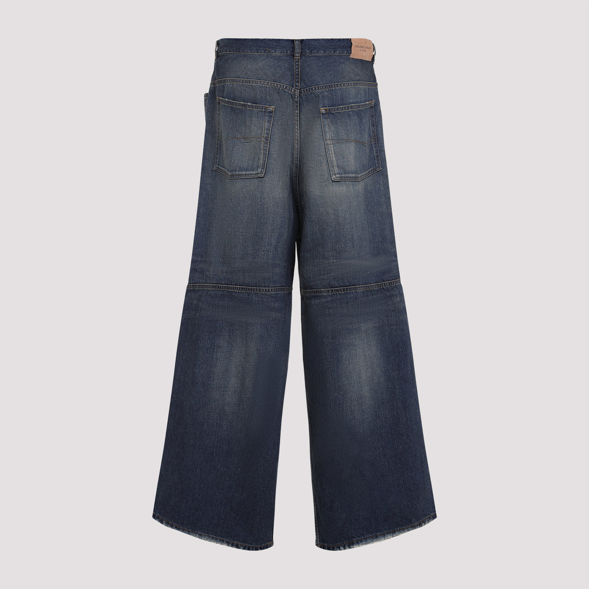 BALENCIAGA Logo Patch High-Waisted Jeans for Women