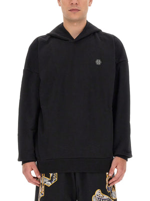 PHILIPP PLEIN Oversized Hoodie for Men - Size L