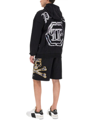 PHILIPP PLEIN Oversized Hoodie for Men - Size L