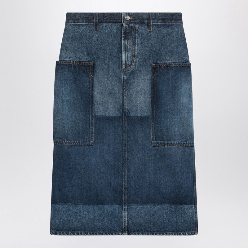 GUCCI Patchwork Mini Denim Skirt