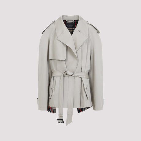 BALENCIAGA Mini Cropped Trench Coat