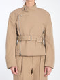 BOTTEGA VENETA Zip-Up Cotton Jacket with Coordinated Waist Belt - Women