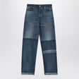 GUCCI Two-Tone Wide-Leg Jeans with Stone-Washed Treatment