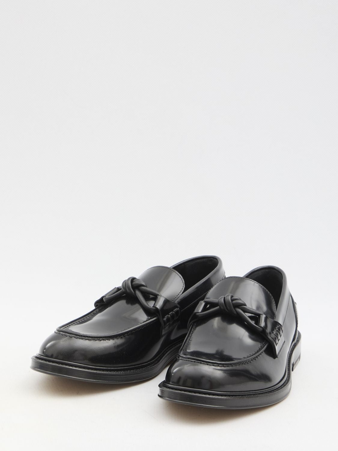 BOTTEGA VENETA Brushed Leather Loafers for Men