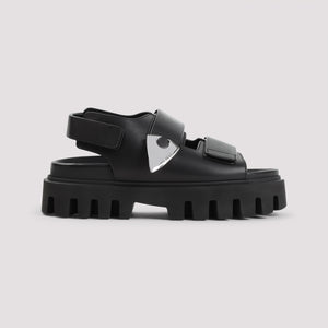 ALEXANDER MCQUEEN Leather and Rubber Sandals for Women