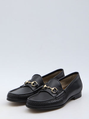 GUCCI Classic Leather Loafers with Horsebit Detail - Height: 1.5cm