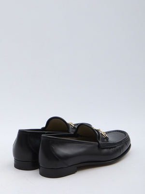 GUCCI Classic Leather Loafers with Horsebit Detail - Height: 1.5cm