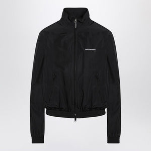 BALENCIAGA Women's Bomber Jacket with Zip and Logo