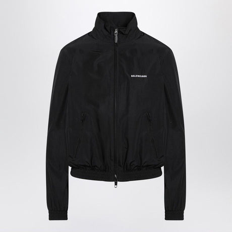 BALENCIAGA Women's Bomber Jacket with Zip and Logo