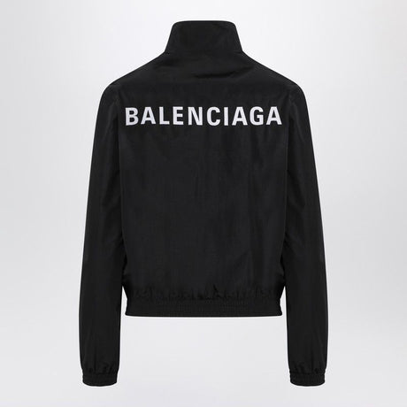 BALENCIAGA Women's Bomber Jacket with Zip and Logo