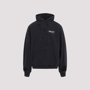 BALENCIAGA Destroyed Layered Hoodie for Men