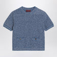 GUCCI Cotton-Blend Crew Neck Sweater with Button Detail