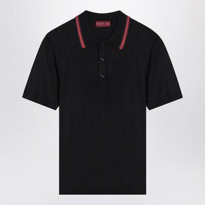 GUCCI Classic Polo Shirt with Web Decoration