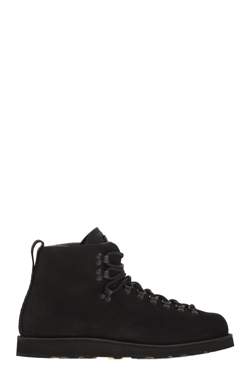 STONE ISLAND Comfort-Focused Nubuck Leather Boot with Rubber Sole - 3.5 cm Height