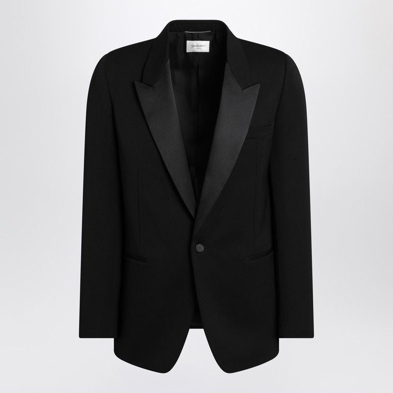 SAINT LAURENT Peak Lapel Tuxedo Jacket